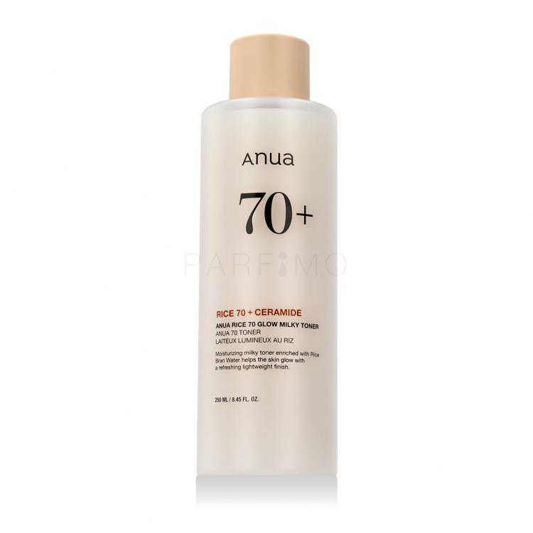 Anua Rice + Ceramide 70% Glow Milky Toner Losjon in sprej za obraz 250 ml