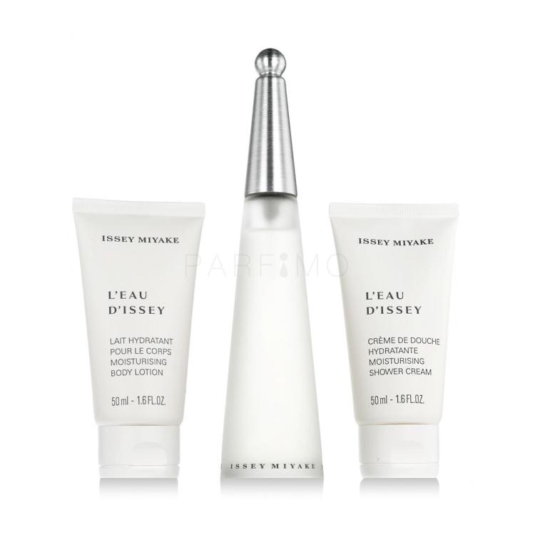 Issey Miyake L&#039;Eau D&#039;Issey Darilni set toaletna voda 50 ml + losjon za telo 50 ml + gel za prhanje 50 ml