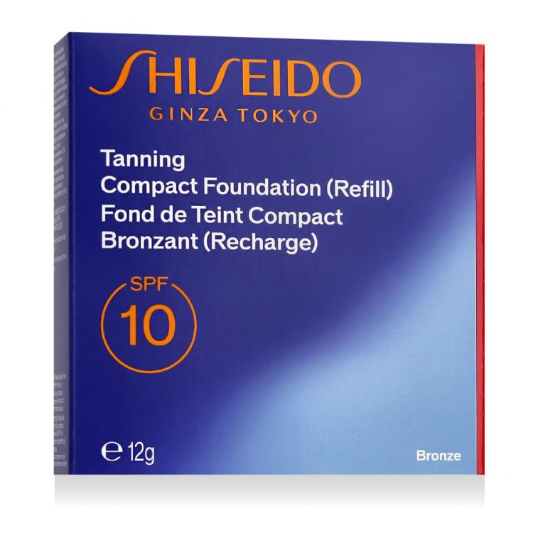 Shiseido Sun Protection Tanning Compact Foundation SPF10 Puder za ženske polnilo 12 g Odtenek Bronze