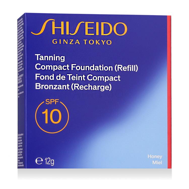 Shiseido Sun Protection Tanning Compact Foundation SPF10 Puder za ženske polnilo 12 g Odtenek Honey
