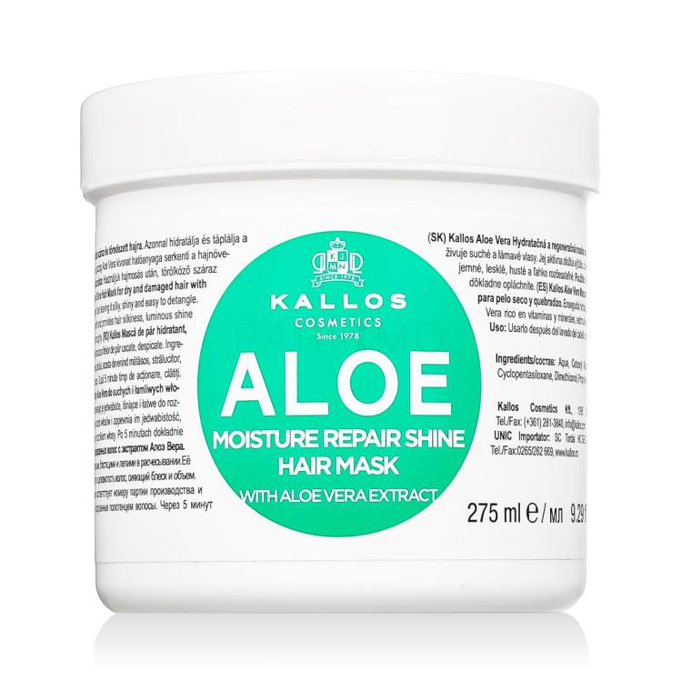 Kallos Cosmetics Aloe Vera Maska za lase za ženske 275 ml