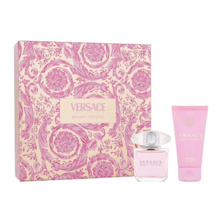 Versace Bright Crystal Darilni set toaletna voda 30 ml + losjon za telo 50 ml