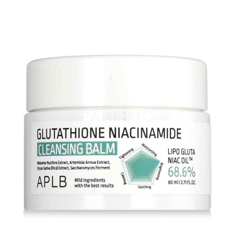 APLB Glutathione Niacinamide Cleansing Balm Odstranjevalec ličil za obraz 80 ml