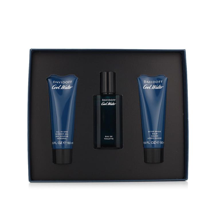 Davidoff Cool Water Darilni set toaletna voda 40 ml + gel za prhanje 50 ml + balzam po britju 50 ml