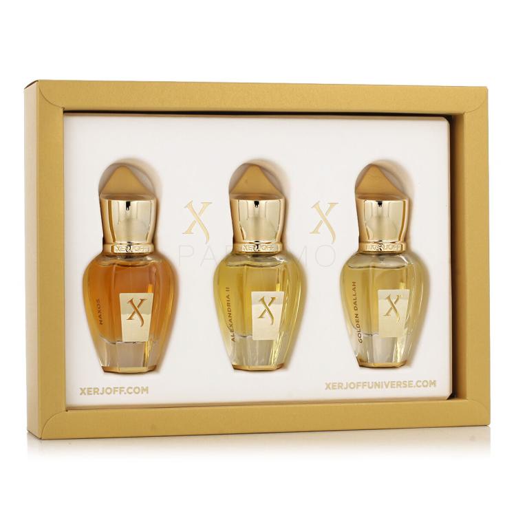 Xerjoff Discovery Set III Darilni set parfum Alexandria II 15 ml + parfum Golden Dallah 15 ml + parfumska voda Naxos 15 ml