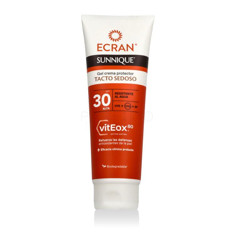 Ecran Sunnique Silky Touch Protective Gel Cream SPF30 Zaščita pred soncem za telo 250 ml