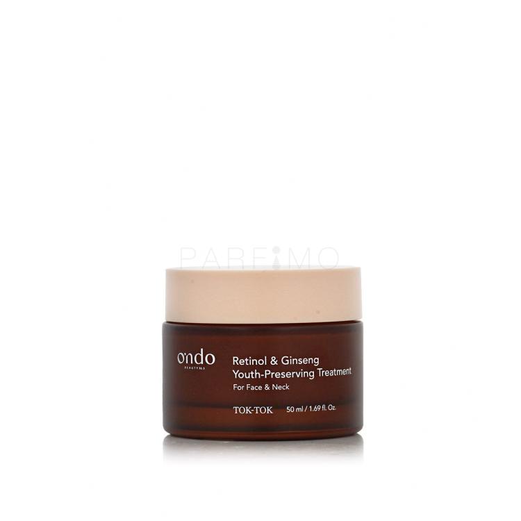 Ondo Beauty 36.5 TOK-TOK Retinol &amp; Ginseng Youth-Preserving Treatment Dnevna krema za obraz 50 ml