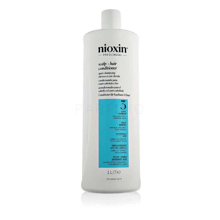 Nioxin System 3 Scalp + Hair Conditioner Balzam za lase za ženske 1000 ml