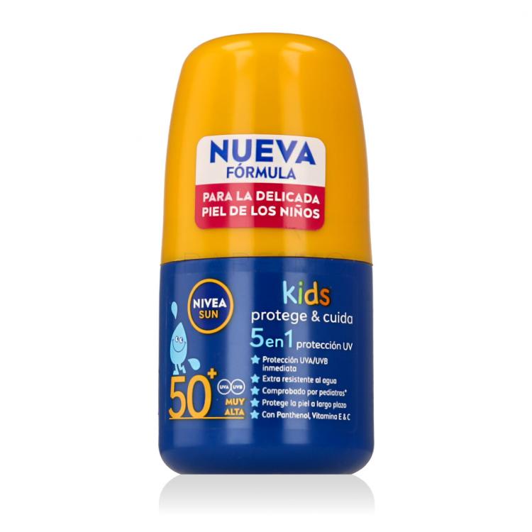 Nivea Sun Kids Protect &amp; Care SPF50+ Zaščita pred soncem za telo za otroke s kroglico 50 ml