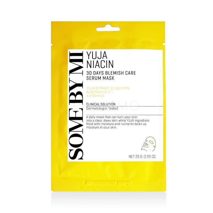 Some By Mi Yuja Niacin 30 Days Blemish Care Serum Mask Maska za obraz 25 g