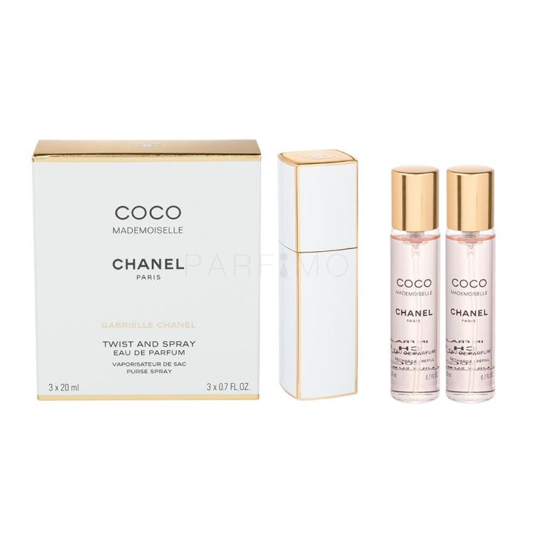 Chanel Coco Mademoiselle Parfumska voda za ženske &quot;zasuči in razprši&quot; 3x20 ml