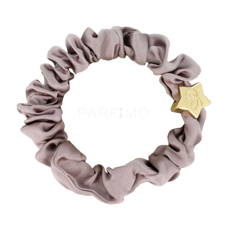 By Eloise London Silk Scrunchie Gold Star Elastika za lase za ženske 1 kos Odtenek Iced Latte