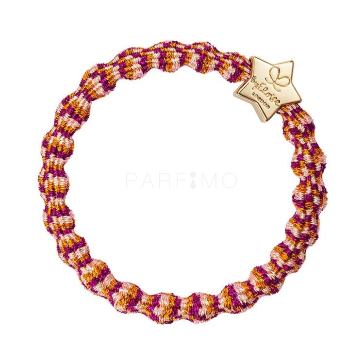 By Eloise London Metallic Gold Star Elastika za lase za ženske 1 kos Odtenek Tropicana