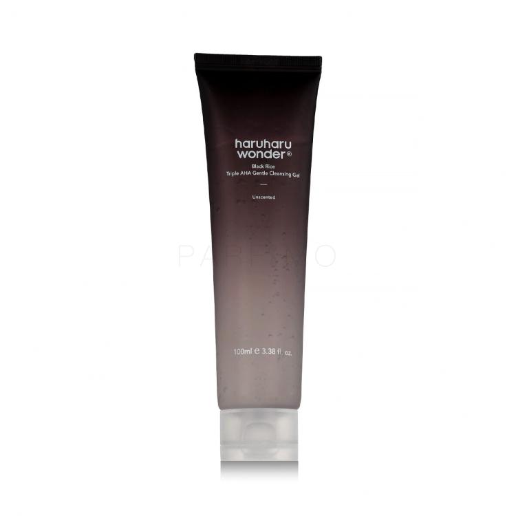 HaruHaru Wonder Black Rice Triple AHA Gentle Cleansing Gel Čistilni gel 100 ml