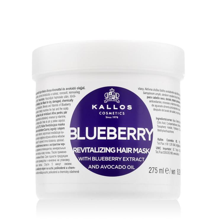 Kallos Cosmetics Blueberry Maska za lase za ženske 275 ml