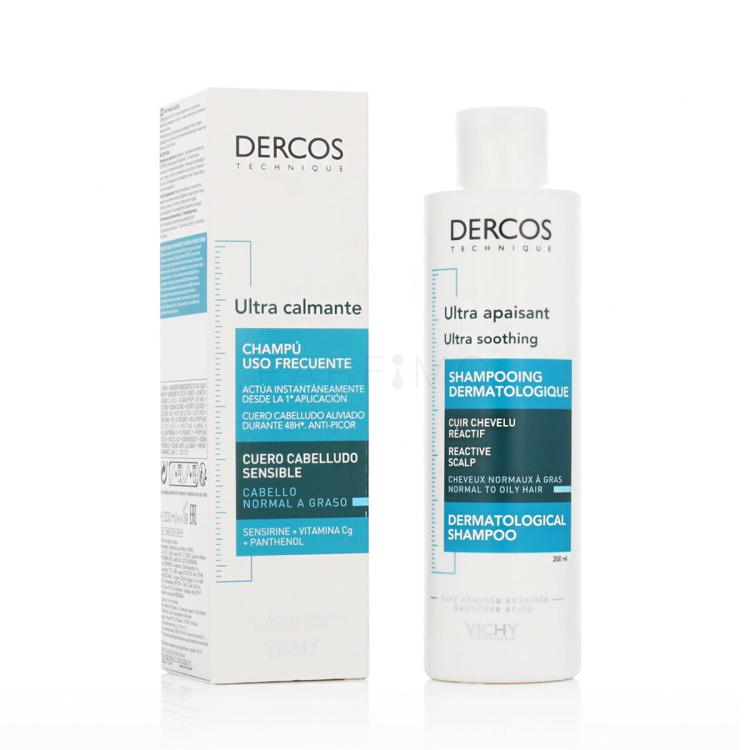 Vichy Dercos Ultra Soothing Dermatological Shampoo Normal to Oily Hair Šampon 200 ml