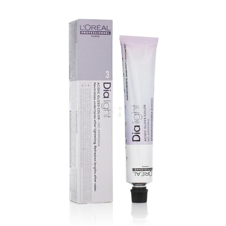L'Oréal Professionnel DiaLight Acidic Gloss Color Barva za lase za ženske 50 ml Odtenek 3 Dark Brown