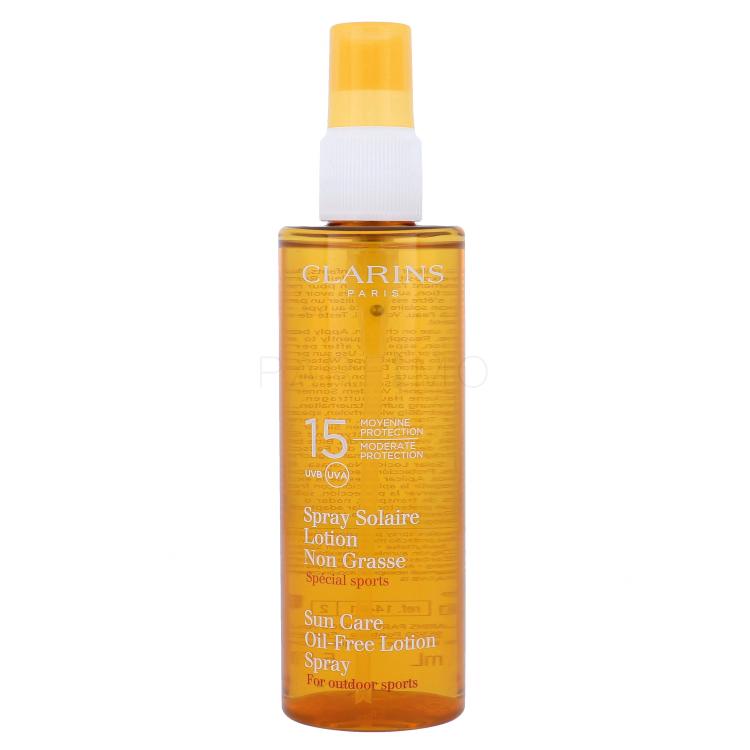 Clarins Sun Care Spray Oil Free Lotion Zaščita pred soncem za telo za ženske 150 ml