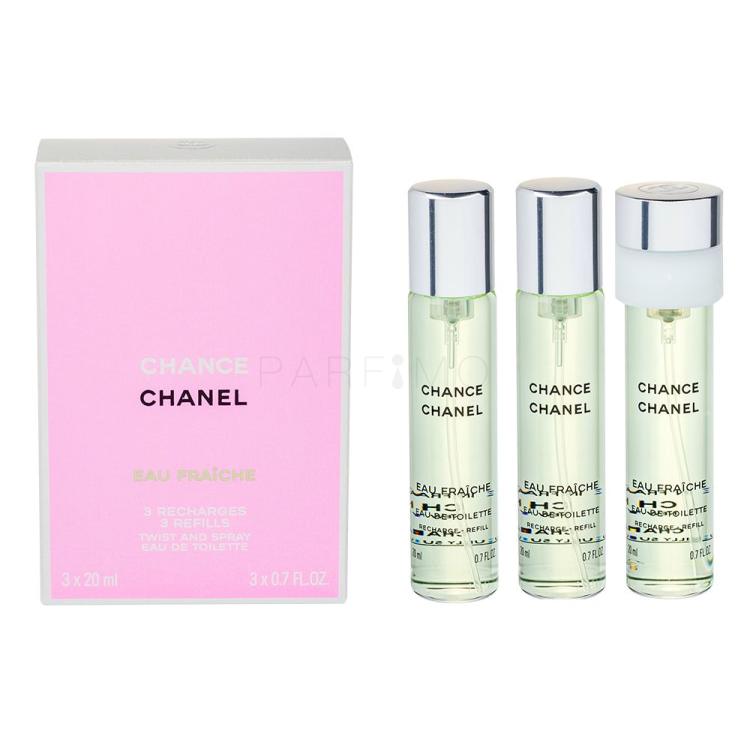 Chanel Chance Eau Fraîche Toaletna voda za ženske polnilo 3x20 ml