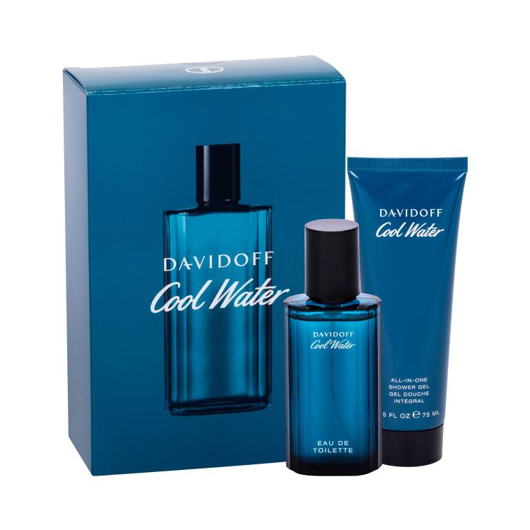 Davidoff Cool Water Darilni set toaletní voda 40 ml + gel za prhanje 75 ml