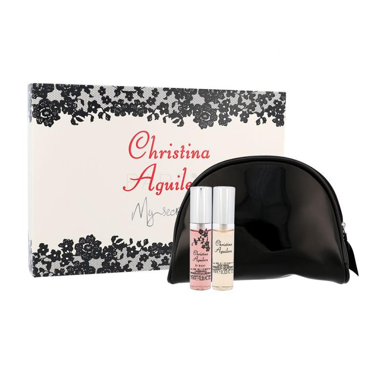 Christina Aguilera Mini Set Darilni set parfumska voda Christina Aguilera 10 ml + parfumska voda Christina Aguilera By Night 10 ml + kozmetična torbica