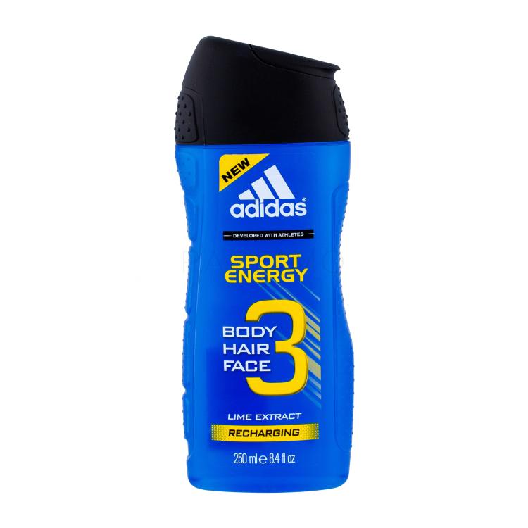 Adidas 3in1 Sport Energy Gel za prhanje za moške 250 ml