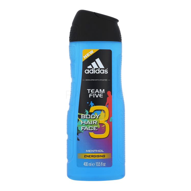 Adidas Team Five 3in1 Gel za prhanje za moške 400 ml