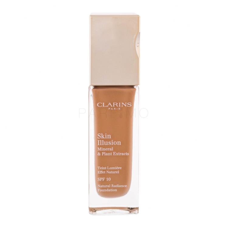 Clarins Skin Illusion SPF10 Puder za ženske 30 ml Odtenek 112 Amber