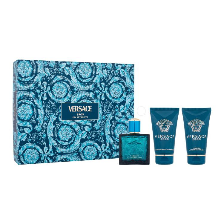 Versace Eros Darilni set toaletna voda 50 ml + gel za prhanje 50 ml + balzam po britju 50 ml