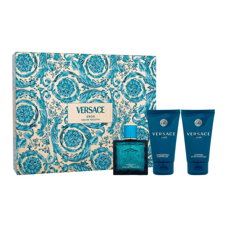 Versace Eros Darilni set toaletna voda 50 ml + gel za prhanje 50 ml + balzam po britju 50 ml