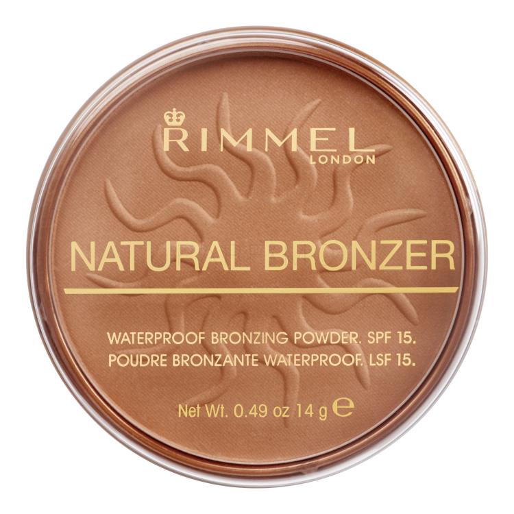 Rimmel London Natural Bronzer SPF15 Bronzer za ženske 14 g Odtenek 021 Sun Light