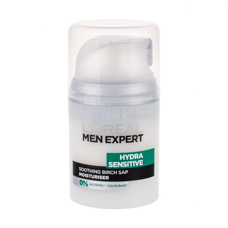 L&#039;Oréal Paris Men Expert Hydra Sensitive Moisturiser Dnevna krema za obraz za moške 50 ml