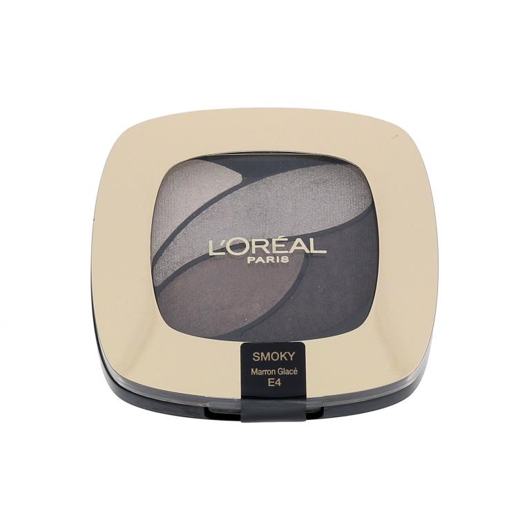 L&#039;Oréal Paris Color Riche Quad Eye Shadows Senčilo za oči za ženske 2,5 ml Odtenek E4 Marron Glacé