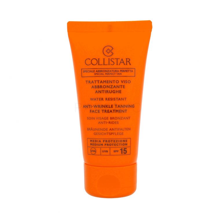 Collistar Special Perfect Tan Tanning Face Treatment SPF15 Zaščita pred soncem za obraz za ženske 50 ml