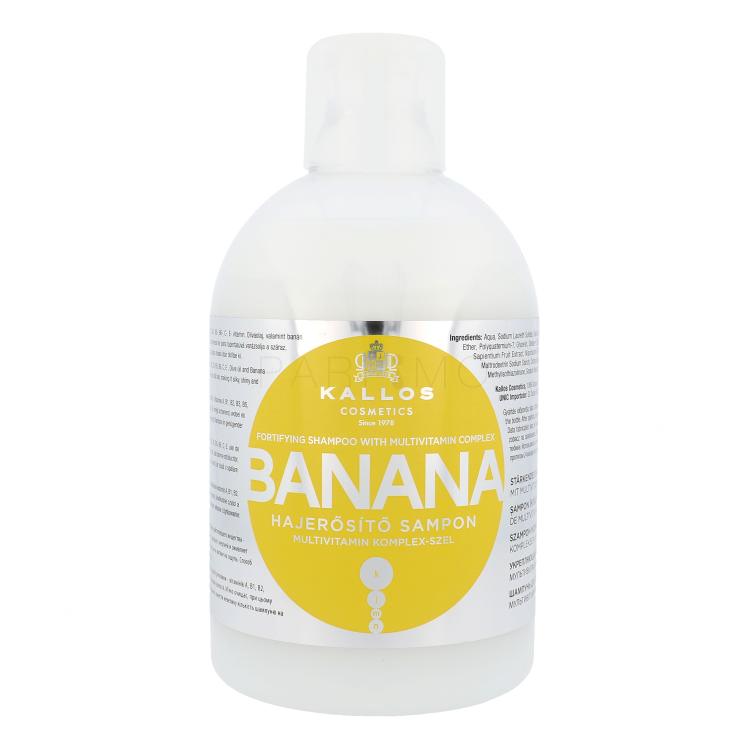 Kallos Cosmetics Banana Šampon za ženske 1000 ml