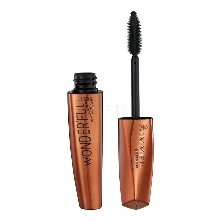 Rimmel London Wonder Full Argan Oil Mascara Maskara za ženske 11 ml Odtenek 001 Black