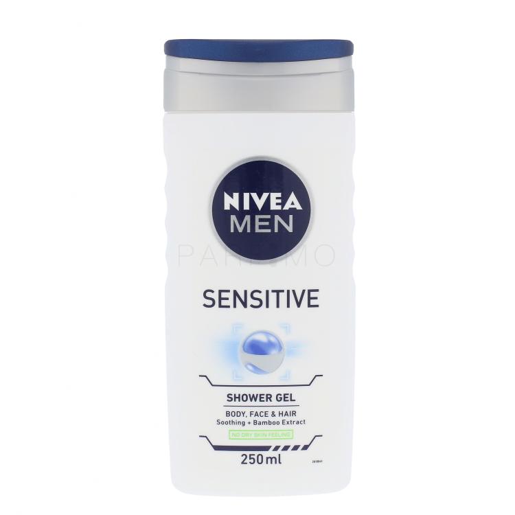 Nivea Men Sensitive Gel za prhanje za moške 250 ml