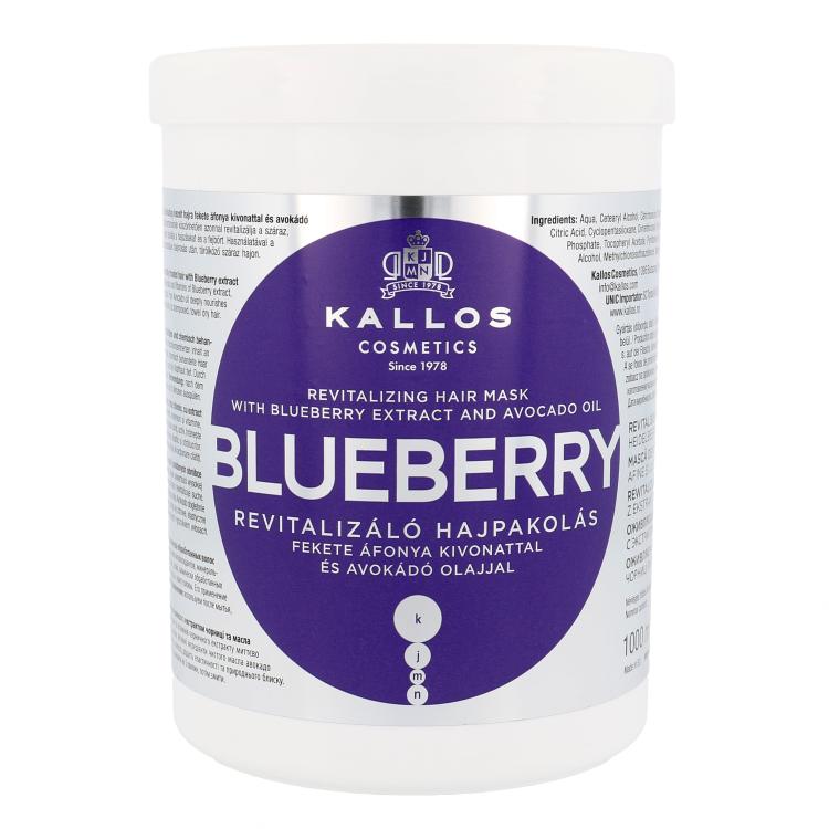 Kallos Cosmetics Blueberry Maska za lase za ženske 1000 ml