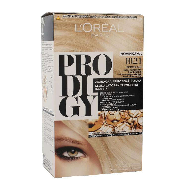 L&#039;Oréal Paris Prodigy Barva za lase za ženske 1 kos Odtenek 10.21 Porcelain