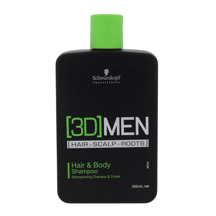 Schwarzkopf Professional 3DMEN Hair &amp; Body Šampon za moške 250 ml