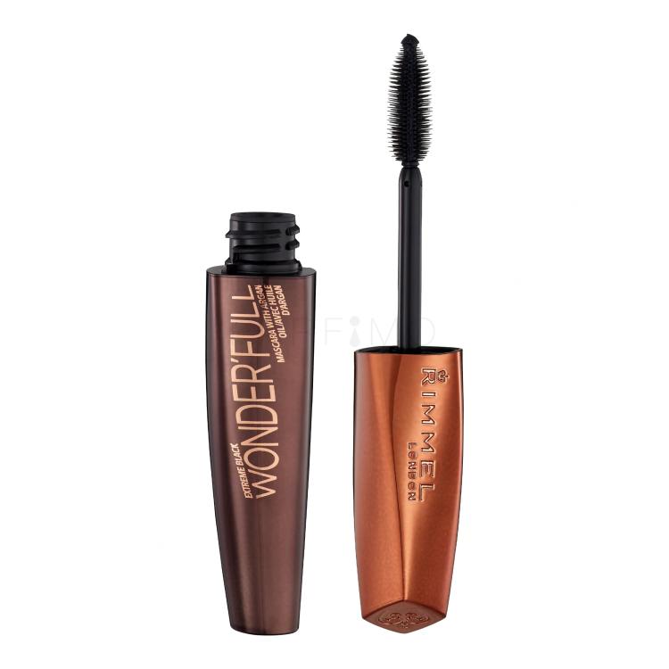 Rimmel London Wonder Full Argan Oil Mascara Maskara za ženske 11 ml Odtenek 003 Extreme Black