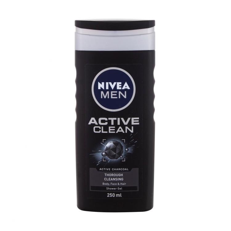 Nivea Men Active Clean Gel za prhanje za moške 250 ml