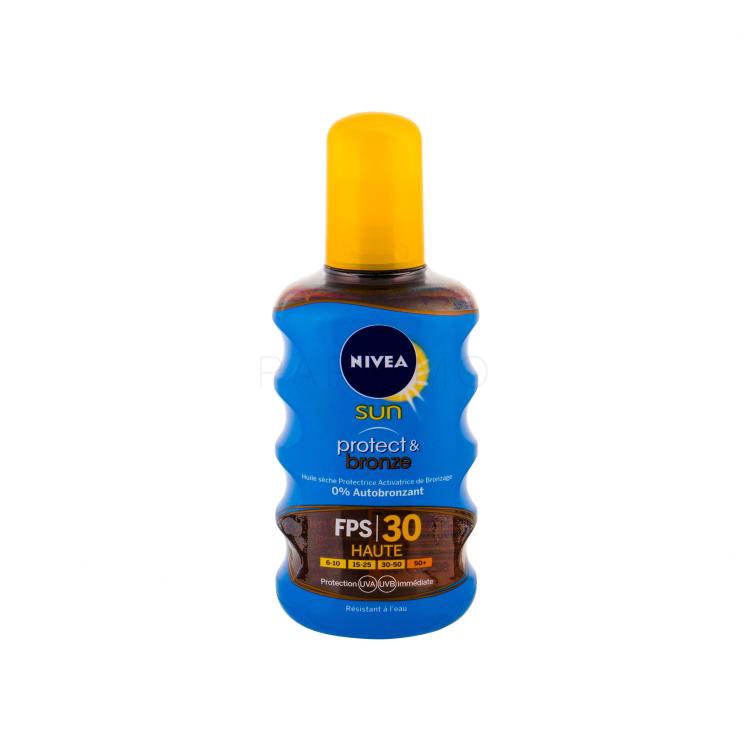 Nivea Sun Protect &amp; Bronze Oil Spray SPF30 Zaščita pred soncem za telo 200 ml