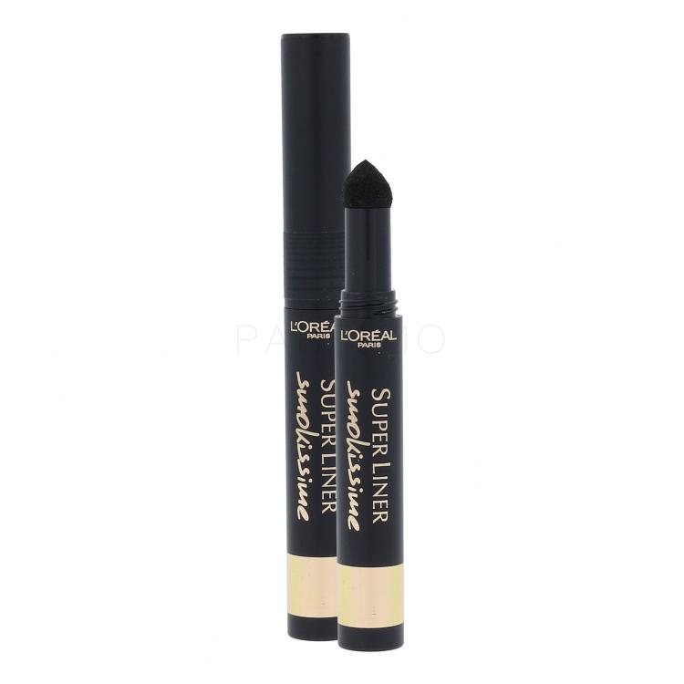 L&#039;Oréal Paris Super Liner Smokissime Črtalo za oči za ženske 1 g Odtenek 100 Black Smoke