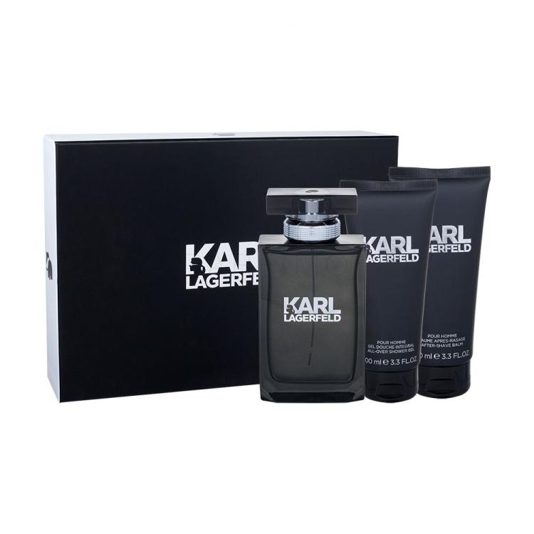 Karl Lagerfeld Karl Lagerfeld For Him Darilni set toaletna voda 100 ml + balzam po britju 100 ml + gel za prhanje 100 ml