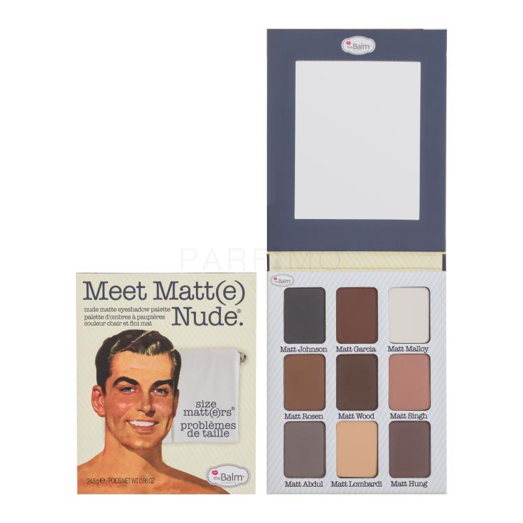 TheBalm Meet Matt(e) Nude Eyeshadow Palette Senčilo za oči za ženske 24,5 g