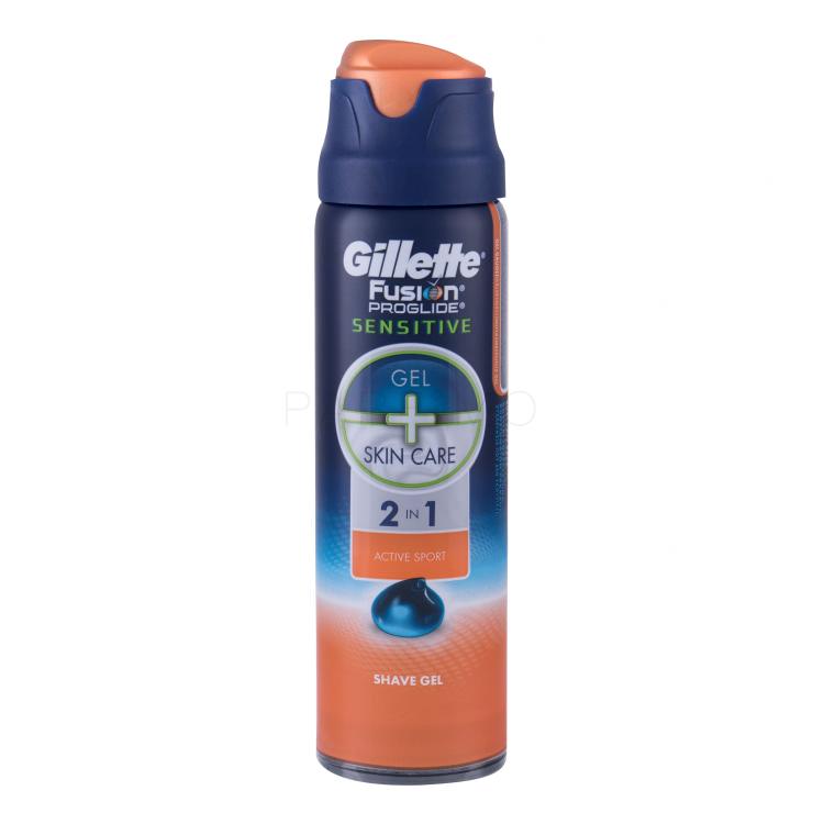 Gillette Fusion Proglide Sensitive 2in1 Active Sport Gel za britje za moške 170 ml