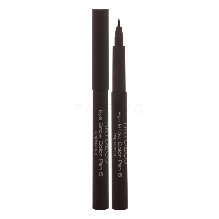 Artdeco Eye Brow Color Pen Svinčnik za obrvi za ženske 1,1 ml Odtenek 6 Medium Brown