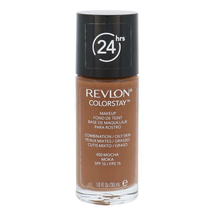 Revlon Colorstay Combination Oily Skin SPF15 Puder za ženske 30 ml Odtenek 450 Mocha