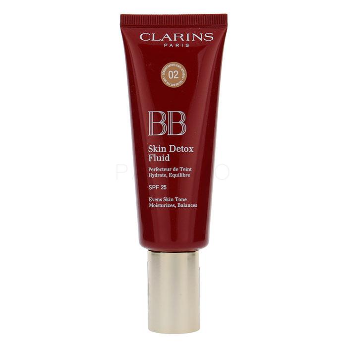 Clarins BB Skin Detox Fluid SPF25 BB krema za ženske 45 ml Odtenek 02 Medium tester